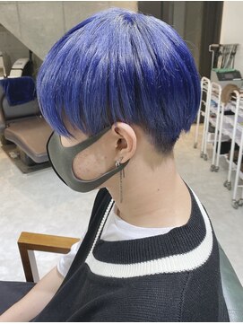 デイズ(days) ハンサムショート\ネイビーカラーダブルカラー\ツーブロック