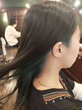 プレゼンスセタガヤ(PRESENCE SETAGAYA) インナーカラー/カーキアッシュ/オリーブ/デザインカラー/