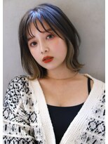 ブラン 広島本通(Blanc)&nbsp;【Blanc】インナーカラー＿透けバング＿ボブ716