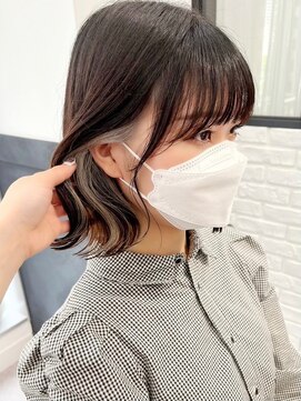 ネオリーブ クーロ(Neolive curro) インナーカラーイヤリングカラー×美髪ボブ[横浜/東神奈川]11