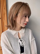 ベイルーム(BAYROOM by HONEY omotesando) 大人可愛い20代30代40代ウルフレイヤー×ミルクティーベージュ