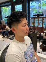 ルドローブラントオオサカ(LUDLOW BLUNT Osaka)&nbsp;【LUDLOW BLUNT】フェードカット アップバングパーマ ツーブロ