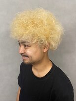 ソアー 新大阪(SOAR)&nbsp;個性派！金髪ブリーチハイトーンカラーアフロパーマ【新大阪】