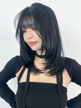 アルバム 新宿(ALBUM SHINJUKU) レイヤーミディ_グレーベージュレイヤーロング_ba473472