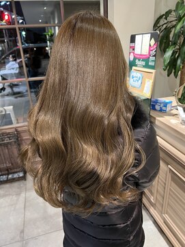 ヘアースタジオ エフ(Hair studio f) オリーブベージュ/透明感カラー