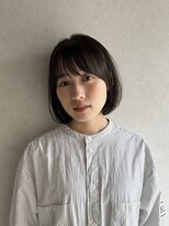 エン(en,)&nbsp;お手入れ簡単まとまるボブ/顔周りカット/ダークグレージュ