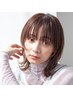 ヘアカラー+ブロー　￥6500