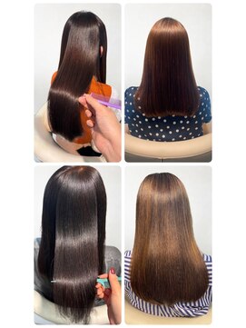 美容室フルール 20代30代40代髪質改善カラーミルクティアッシュ