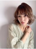 大人かわいいボブ×ウェーブ【藤沢/藤沢駅】