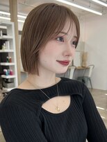 サンド ミュウ 横浜店(sand mieu) ボブディオリーブベージュ髪質改善縮毛矯正フェイスレイヤー