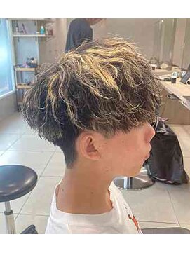 アッシュ 高幡不動店(Ash) メンズハイライト×ツイストスパイラルパーマ