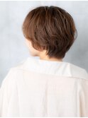 透明感オレンジベージュ小顔ショートd天王台20代30代40代