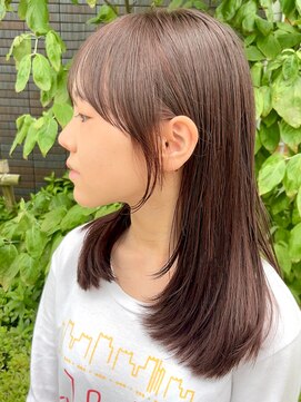 ビューエヒメ(VIEW EHIME) ★小顔前髪レイヤーカットナチュラル透明感ベージュ