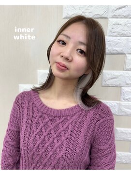 ミウミウヘア(miu miu hair) インナー・ホワイト☆