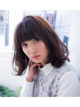 プシュケ(PSYCHE) 立体感ふわふわ結べるボブハッシュカット20代30代赤み消しカラー