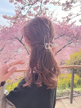 テトラ バイ ネオリーブ 横浜西口店(tetra by neolive) 淡いピンク　ハイトーン　ケアブリーチ　デザインカラー 横浜★