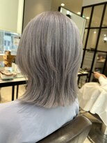 (銀座) レイヤーボブ　ハイトーンカラー