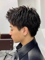 ワンズナゴヤ 名古屋栄店(ONE's NAGOYA) 韓国マッシュスペインカールスパイーキーショートブルーブラック