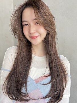 アルテ(ARTE) 【ARTE表参道/青山】顔まわりレイヤーセミロング×透明感カラー