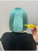 ペールグリーン×ボブ