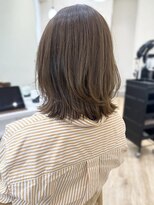 セイドット リー(Say. Ree)&nbsp;Say.ミディアムボブホワイトグレージュミニウルフ細めハイライト