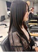 ロングヘア顔周りレイヤースタイル　美由紀