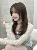 韓国レイヤーカット♪ お顔周りカット ワンカールで可愛いヘア