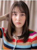 □イヤリングカラーハイライトレイヤーロング404戸頭20代30代