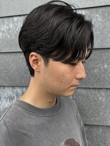 ヒュイル バイ ニアウ(Hwyl by Niau) メンズマッシュセンターパートスパイラルパーマニュアンスパーマ