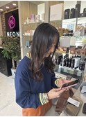 セミロングスタイル