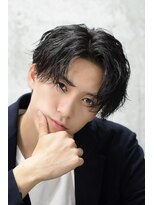 メンズオルズ 渋谷(MEN'S ALLZ) センターパートウルフツイストスパイラルパーマシャドウパーマ