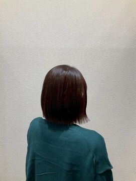 アクセ 外ハネショートボブ＊大人可愛い＊20代30代＊ナチュラルブラウン