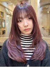 ロージアバイアルティナ(ROSIER by artina)&nbsp;バーガンディ/ハイレイヤーカット/シャギー