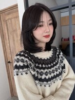 エトワ 中央店(etoi)&nbsp;大分ハッシュカット胸上鎖骨下ミディアムレイヤースタイルかるめ