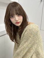 ユーフォリア 青山(Euphoria)&nbsp;20代30代 ミントベージュ×ふんわりレイヤー