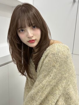 ユーフォリア 青山(Euphoria) 20代30代 ミントベージュ×ふんわりレイヤー
