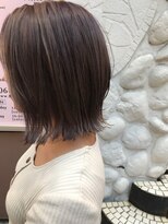 フロート 小阪店(float)&nbsp;グレージュ_マニッシュショート,ネイビーカラー,フレンチボブ