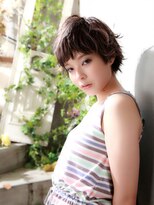 髪質改善と縮毛矯正の専門店 サンティエ(scintiller)&nbsp;ナチュラルショート×グレージュ