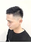 メンズツイストパーマスパイラルパーマフェード[船橋]