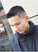 ラッパー風IOカットフェード外国人風バーバースタイル