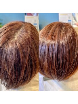 美容室ブラッシュアップ ヘアリセッターつむじが割れない