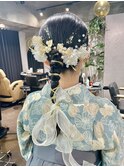【cres奈佳子】卒業式ヘアアレンジ編み下ろし
