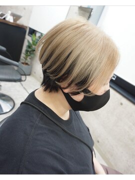 ヘアテリア リュウ 大塚(hair teria ryu) ハンサムショート×ミルクティーベージュ