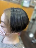 20代30代大人刈上げ前下がりボブ立体感小顔丸みシュート