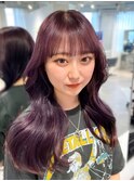 ハイトーン　Wカラー　パープル　韓国ヘア　ヨシンモリ