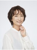 【えがお美容室】50代60代の方に☆束感ショート