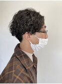  メンズ波巻きパーマ