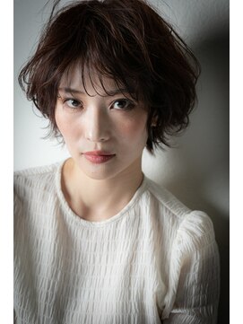 カバーヘア ブリス 戸田公園西口店(COVER HAIR bliss) ウルフカットひし形ショートマッシュパーマv戸田公園30代40代