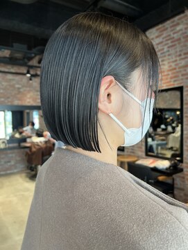 オーガニック アトリエ 大宮(organic+atelier) 20代30代40代ストレートボブリップラインラベンダーベージュ