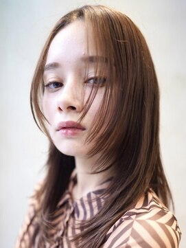 ニコ トウキョウ(nico TOKYO) デザインカラーレイヤーカットオリーブベージュウェットヘア